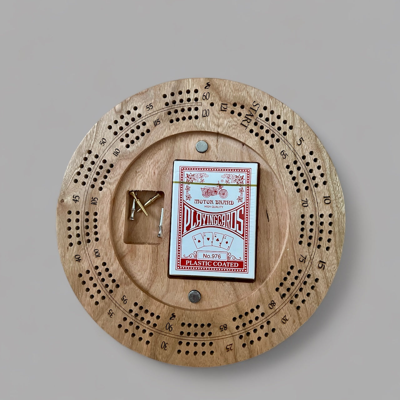 2 Person Cribbage Board - Gone Squatchin' - Cherry