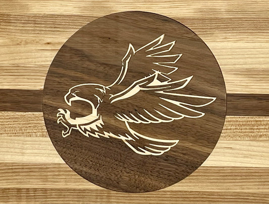 Inlay eagle cutting board