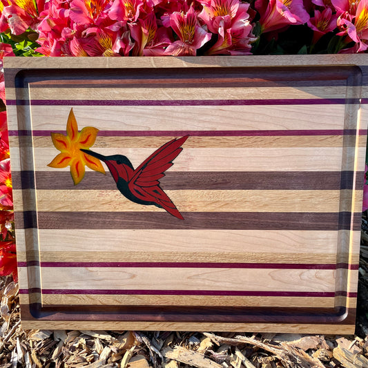 Epoxy Hummingbird Inlay