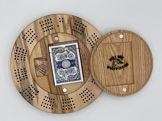 2 Person Cribbage Board - White Maple