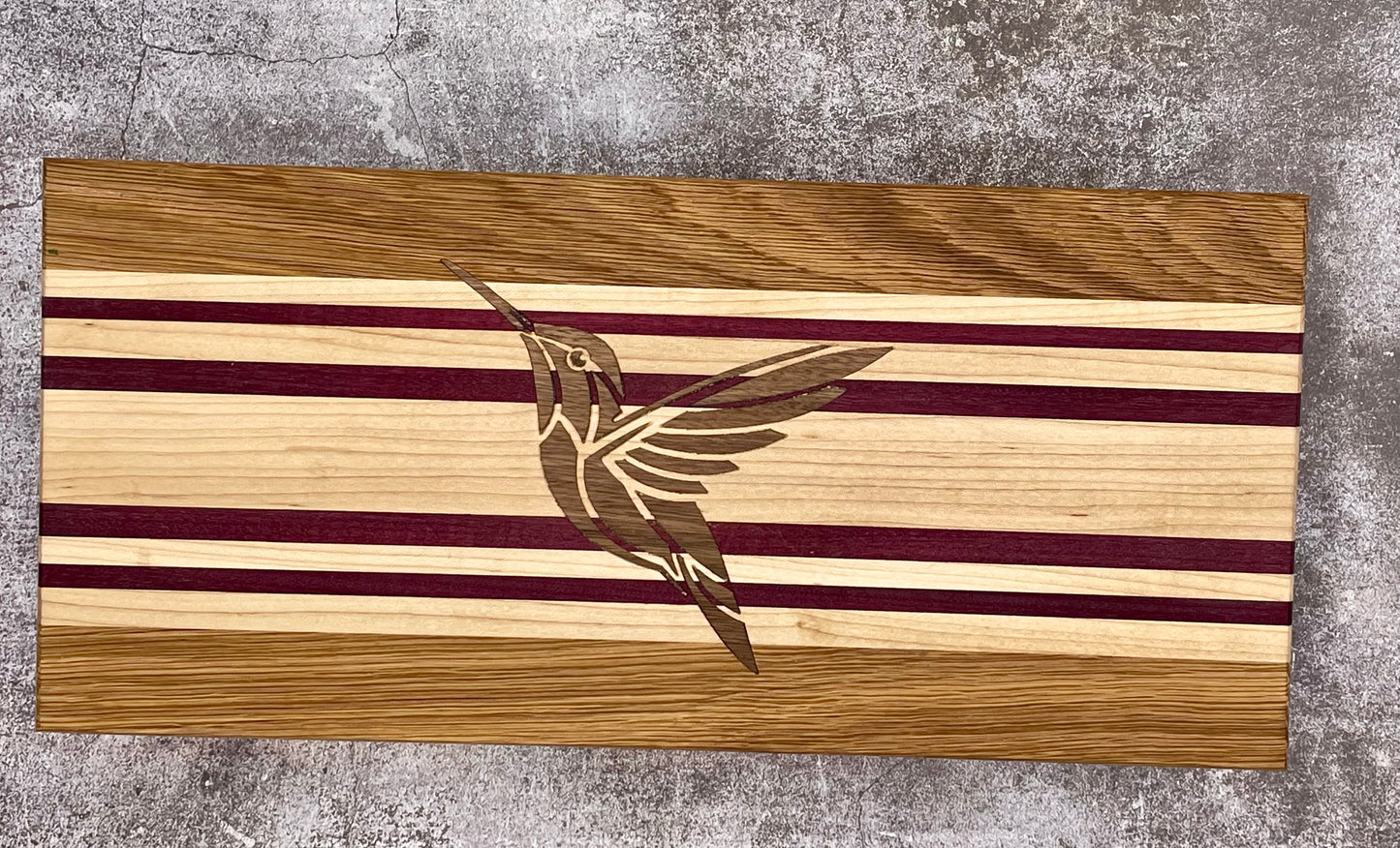 Inlay Humming Bird Cutting Board