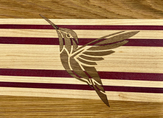 Inlay Humming Bird Cutting Board