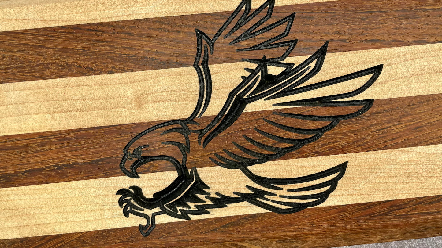 Flying Eagle Cutting Board - Maple and Brazilian Cherry