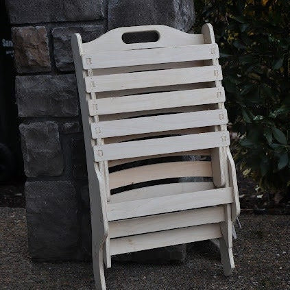 Portable Wood Chair (As a Kit or Assembled)