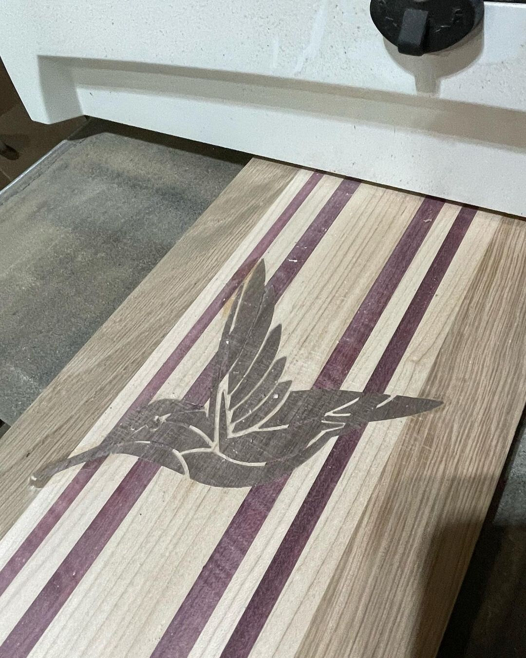 Inlay Humming Bird Cutting Board